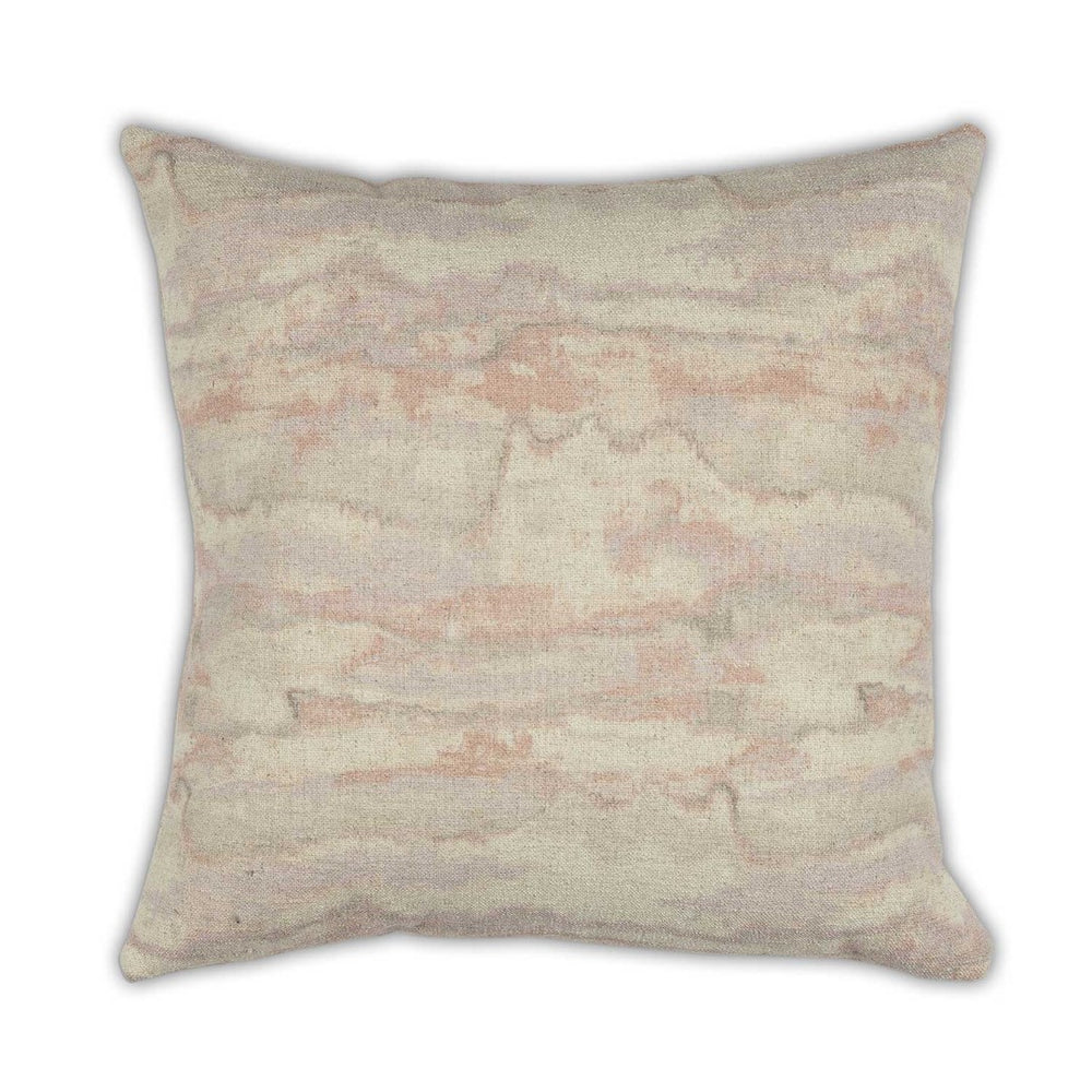 Moss Home Jupiter Elegant Pillow With Zipper Closure - Soft Linen Cotton Blend, Custom-made For Your Home Blush 39% Linen 35% Cotton 26% Polyester Mfab-jupblu-2222