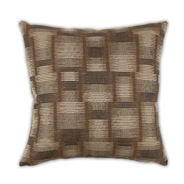 Moss Home Memphis Decorative Pillow - Luxurious Zipper Closure, Knife Edge Design, Custom Made For Comfort Walnut 38.31% Poly 34.87% Cotton 26.82% Rayon Mfab-memwal-2222