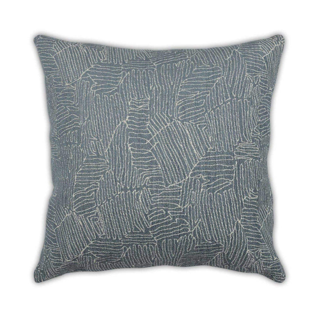 Moss Home River Decorative Pillow - Stylish Zipper Closure, Knife Edge Finish, Made To Order For Unique Decor Midnight 35% Poly 31% Viscose 23% Polypropylene 11% Cotton Mfab-rivmid-2222