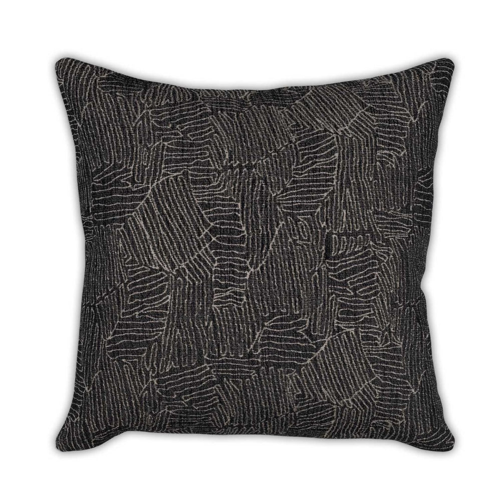Moss Home River Decorative Pillow - Stylish Zipper Closure, Knife Edge Finish, Made To Order For Unique Decor Midnight 35% Poly 31% Viscose 23% Polypropylene 11% Cotton Mfab-rivmid-2222