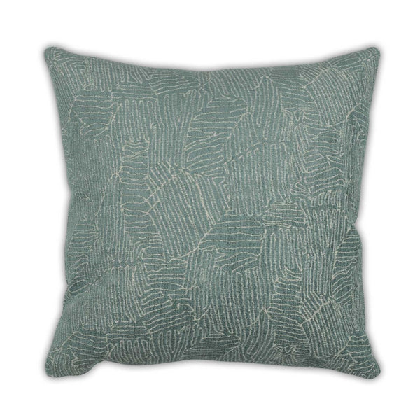 Moss Home River Decorative Pillow - Stylish Zipper Closure, Knife Edge Finish, Made To Order For Unique Decor Mist 35% Poly 31% Viscose 23% Polypropylene 11% Cotton Mfab-rivmis-2222