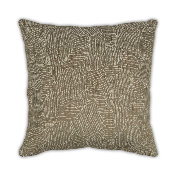 Moss Home River Decorative Pillow - Stylish Zipper Closure, Knife Edge Finish, Made To Order For Unique Decor Moss 35% Poly 31% Viscose 23% Polypropylene 11% Cotton Mfab-rivmos-2222