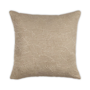 Moss Home River Decorative Pillow - Stylish Zipper Closure, Knife Edge Finish, Made To Order For Unique Decor Natural 35% Poly 31% Viscose 23% Polypropylene 11% Cotton Mfab-rivnat-2222