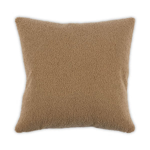 Moss Home Sherpa Pillow - Eco-friendly 100% Recycled Fabric, Stylish Knife Edge Design, Made To Order Comfort Camel 100% Pes Recycled Mfab-shecam-2222