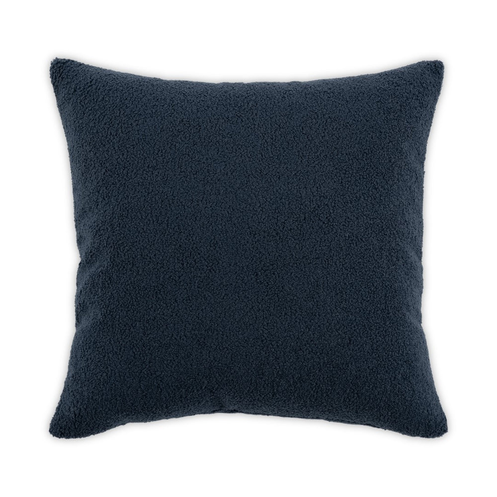 Moss Home Sherpa Pillow - Eco-friendly 100% Recycled Fabric, Stylish Knife Edge Design, Made To Order Comfort Slate Blue 100% Pes Recycled Mfab-shesla-2222