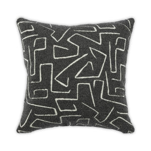 Moss Home Trace Decorative Pillow - Elegant Knife Edge Design, Durable Fabric, Made To Order For Your Home Steel 94% Polyester 6% Acrylic Mfab-traste-2222