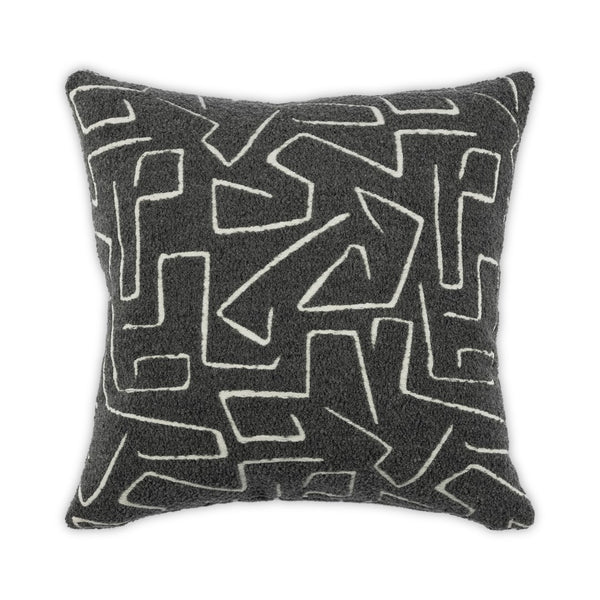 Moss Home Trace Decorative Pillow - Elegant Knife Edge Design, Durable Fabric, Made To Order For Your Home Steel 94% Polyester 6% Acrylic Mfab-traste-2222