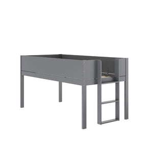 English Elm Dallas Bunk Bed Twin Over Twin - Stylish Space-Saving Solid Wood Frame with Safety Features for Kids Gray MG-0900-30-TTB-GY-GG