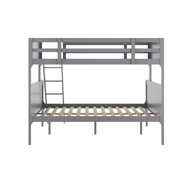 English Elm Dallas Bunk Bed Twin Over Full - Convertible Solid Wood Frame with Ladder for Space-Saving Kids’ Rooms Gray In Stock. Usually ships in 24 - 48 business hours MG-0900-31-TFB-GY-GG