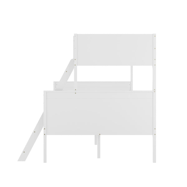 English Elm Dallas Bunk Bed Twin Over Full - Convertible Solid Wood Frame with Ladder for Space-Saving Kids’ Rooms White In Stock. Usually ships in 24 - 48 business hours MG-0900-31-TFB-WH-GG