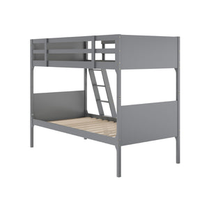 English Elm Dallas Bunk Bed Twin Over Full - Convertible Solid Wood Frame with Ladder for Space-Saving Kids’ Rooms Gray In Stock. Usually ships in 24 - 48 business hours MG-0900-31-TTB-GY-GG