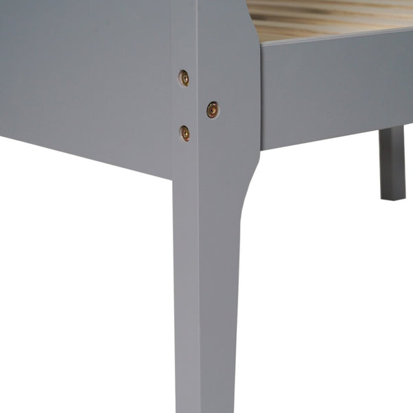 English Elm Dallas Bunk Bed Twin Over Full - Convertible Solid Wood Frame with Ladder for Space-Saving Kids’ Rooms Gray In Stock. Usually ships in 24 - 48 business hours MG-0900-31-TTB-GY-GG