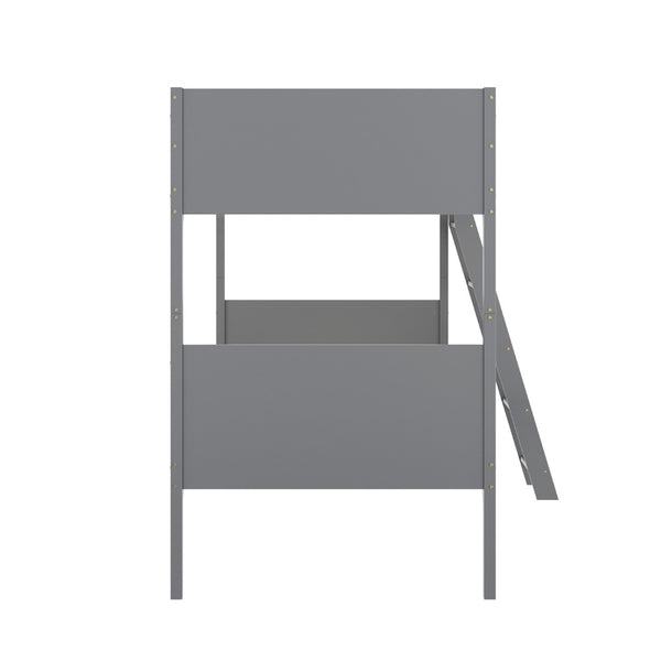 English Elm Dallas Bunk Bed Twin Over Full - Convertible Solid Wood Frame with Ladder for Space-Saving Kids’ Rooms Gray In Stock. Usually ships in 24 - 48 business hours MG-0900-31-TTB-GY-GG