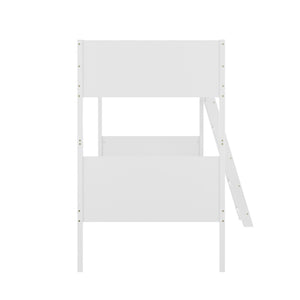 English Elm Dallas Bunk Bed Twin Over Full - Convertible Solid Wood Frame with Ladder for Space-Saving Kids’ Rooms White In Stock. Usually ships in 24 - 48 business hours MG-0900-31-TTB-WH-GG