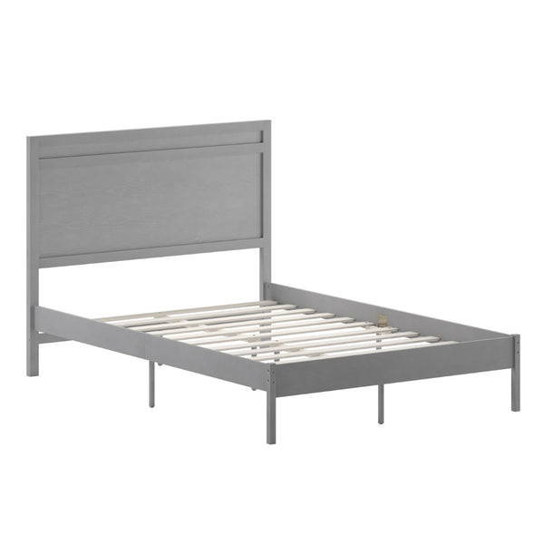 English Elm Kingston Full Size Solid Wood Platform Bed with Integrated Headboard for Modern Bedroom Style Gray In Stock. Usually ships in 24 - 48 business hours MG-09003FB-F-GRYWSH-GG