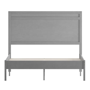 English Elm Kingston Full Size Solid Wood Platform Bed with Integrated Headboard for Modern Bedroom Style Gray In Stock. Usually ships in 24 - 48 business hours MG-09003FB-F-GRYWSH-GG