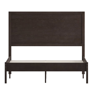 English Elm Asher Full Size Solid Wood Platform Bed with Headboard and Sturdy Slats for Ultimate Comfort and Style Dark Brown In Stock. Usually ships in 24 - 48 business hours MG-09004FB-F-DKBRN-GG