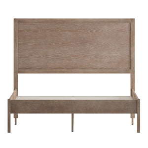 English Elm Asher Full Size Solid Wood Platform Bed with Headboard and Sturdy Slats for Ultimate Comfort and Style Light Brown In Stock. Usually ships in 24 - 48 business hours MG-09004FB-F-OAK-GG