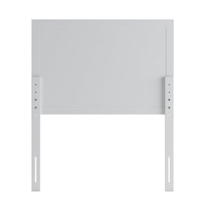 English Elm Oliver Three-Panel Wooden Headboard for Universal Metal Bed Frames - Stylish & Durable Design Upgrade White Twin MG-9708THB-T-WHT-GG