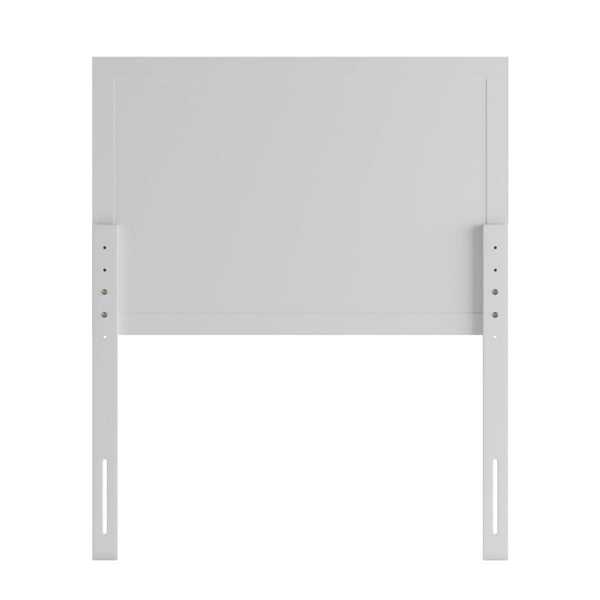 English Elm Oliver Three-Panel Wooden Headboard for Universal Metal Bed Frames - Stylish & Durable Design Upgrade White Twin MG-9708THB-T-WHT-GG