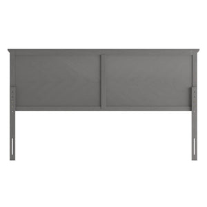 English Elm Fiona Herringbone Wooden Adjustable Headboard for Metal Bed Frames - Stylish, Durable & Modern Design Gray Wash King MG-97881-KHB-K-GRWSH-GG