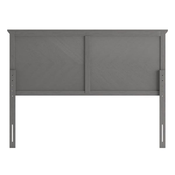 English Elm Fiona Herringbone Wooden Adjustable Headboard for Metal Bed Frames - Stylish, Durable & Modern Design Gray Wash Queen MG-97881-QHB-Q-GRWSH-GG