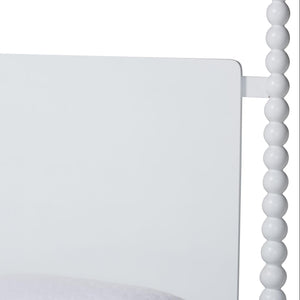 Baxton Studio Cherene Queen Bedroom Set Rubberwood Platform Bed with Nightstands Modern Suite