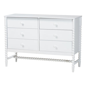 Baxton Studio Cherene Queen Bedroom Set Rubberwood Platform Bed with Nightstands Modern Suite