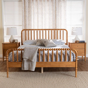 Baxton Studio Lucera 3-piece Bedroom Set, Oak Brown, King