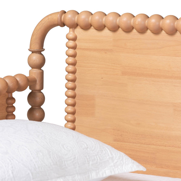 Baxton Studio Lucera Bobbin Spindle Daybed with 3 Storage Drawers in Rubberwood