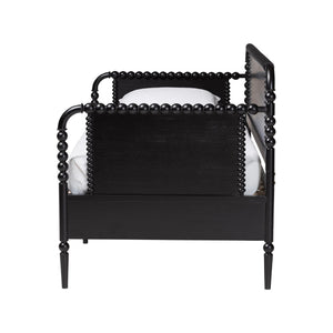 Baxton Studio Lucera Bobbin Spindle Daybed with 3 Storage Drawers in Rubberwood