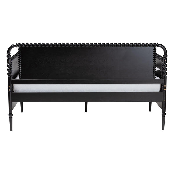Baxton Studio Lucera Bobbin Spindle Daybed with 3 Storage Drawers in Rubberwood