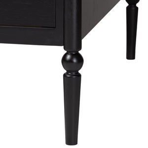 Baxton Studio Lucera Bobbin Spindle Daybed with 3 Storage Drawers in Rubberwood