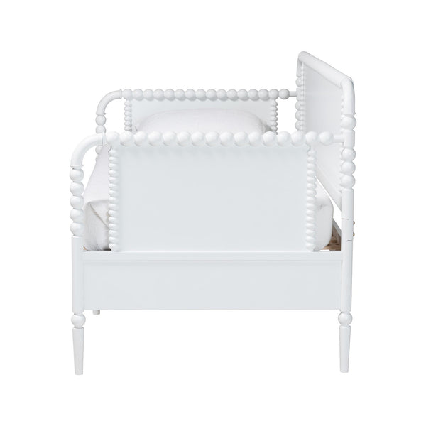 Baxton Studio Lucera Bobbin Spindle Daybed with 3 Storage Drawers in Rubberwood