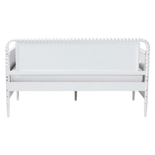 Baxton Studio Lucera Bobbin Spindle Daybed with 3 Storage Drawers in Rubberwood