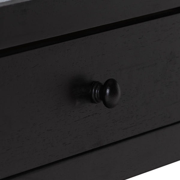 Baxton Studio Lucera Full Platform Bed Set with Spindle Details and Storage Drawers
