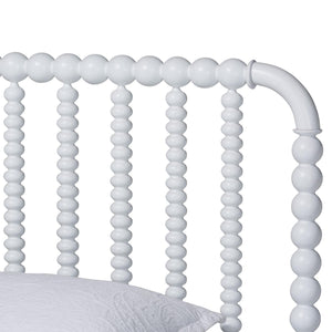 Baxton Studio Lucera Full Bedroom Set Spindle Bed Dresser Nightstands White
