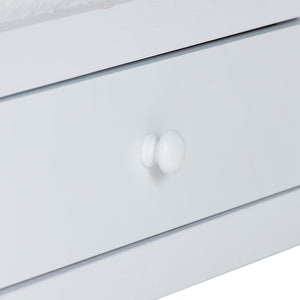 Baxton Studio Lucera Full Bedroom Set Spindle Accents Storage Platform White
