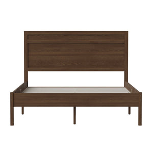 English Elm Kingston Full Size Solid Wood Platform Bed with Integrated Headboard for Modern Bedroom Style Brown In Stock. Usually ships in 24 - 48 business hours MG09003FB-F-BRN-GG