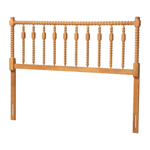 Baxton Studio Baxton Studio Juliette Solid Wood Spindle Headboard Cottage Farmhouse Bedroom Accent MG9821-NT Oak-Full-Headboard