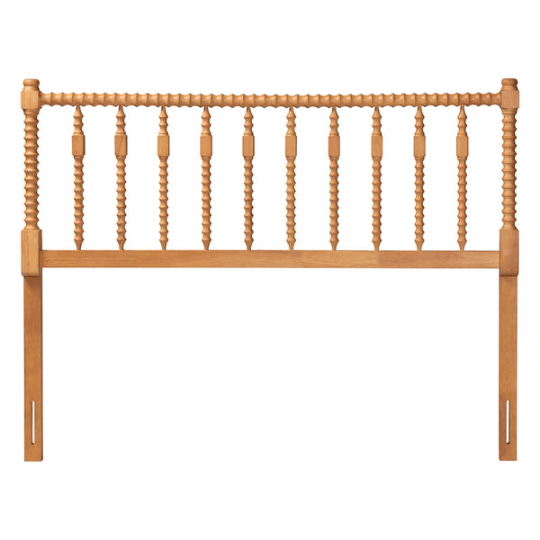 Baxton Studio Baxton Studio Juliette Solid Wood Spindle Headboard Cottage Farmhouse Bedroom Accent MG9821-NT Oak-Full-Headboard