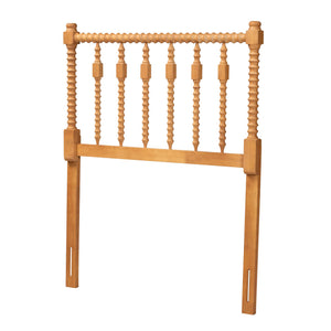 Baxton Studio Baxton Studio Juliette Solid Wood Spindle Headboard Cottage Farmhouse Twin Panel MG9821-NT Oak-Twin-Headboard