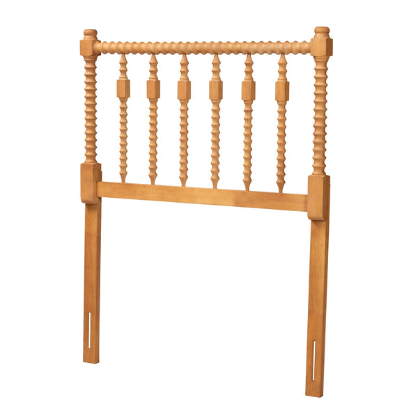 Baxton Studio Baxton Studio Juliette Solid Wood Spindle Headboard Cottage Farmhouse Twin Panel MG9821-NT Oak-Twin-Headboard