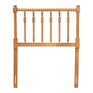 Baxton Studio Baxton Studio Juliette Solid Wood Spindle Headboard Cottage Farmhouse Twin Panel MG9821-NT Oak-Twin-Headboard