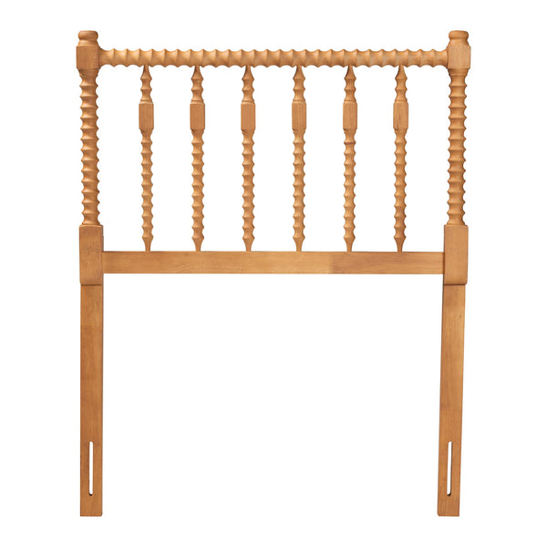 Baxton Studio Baxton Studio Juliette Solid Wood Spindle Headboard Cottage Farmhouse Twin Panel MG9821-NT Oak-Twin-Headboard