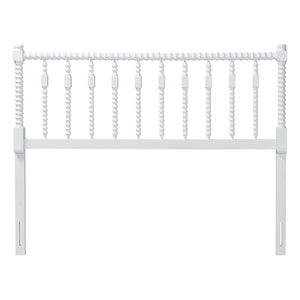 Baxton Studio Baxton Studio Juliette Solid Wood Spindle Headboard Cottage Farmhouse Bedroom Accent MG9821-White-Full-Headboard