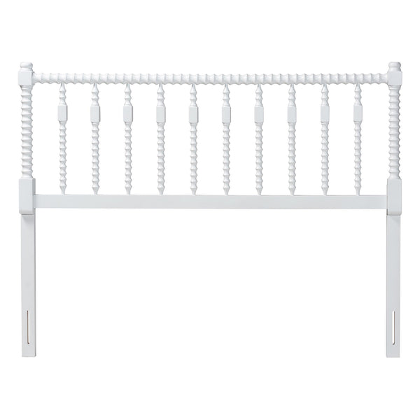 Baxton Studio Baxton Studio Juliette Solid Wood Spindle Headboard Cottage Farmhouse Bedroom Accent MG9821-White-Full-Headboard