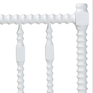 Baxton Studio Baxton Studio Juliette Solid Wood Spindle Headboard for Cottage Farmhouse Twin Bedroom MG9821-White-Twin-Headboard