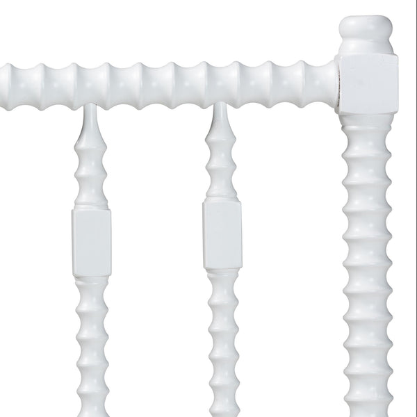 Baxton Studio Baxton Studio Juliette Solid Wood Spindle Headboard for Cottage Farmhouse Twin Bedroom MG9821-White-Twin-Headboard