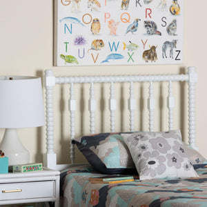 Baxton Studio Baxton Studio Juliette Solid Wood Spindle Headboard for Cottage Farmhouse Twin Bedroom MG9821-White-Twin-Headboard